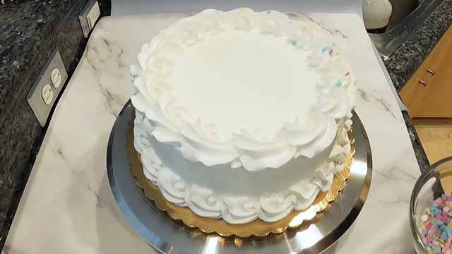 Amazon.com: Fake Cake White Confetti Birthday Cake Handmade by
